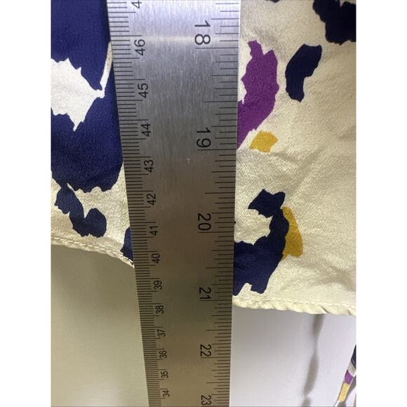 Anthropologie Greylin Tank Top Womens XS Cheetah Print Silk Y2K Cream Office - Picture 6 of 7